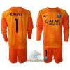 Officiële Voetbalshirt + Korte Broek Doelman Paris Saint-Germain Keylor Navas 1 Uit 2022-23 Lange Mouw - Kids